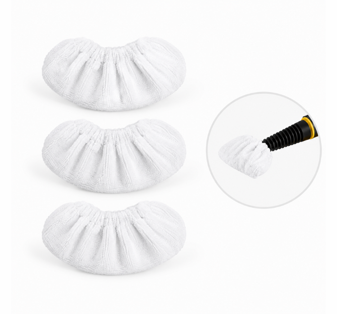 Pack 3 uds paños de recambio para limpiador a vapor