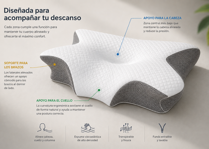 SOMNIA™ - Almohada cervical ergonómica